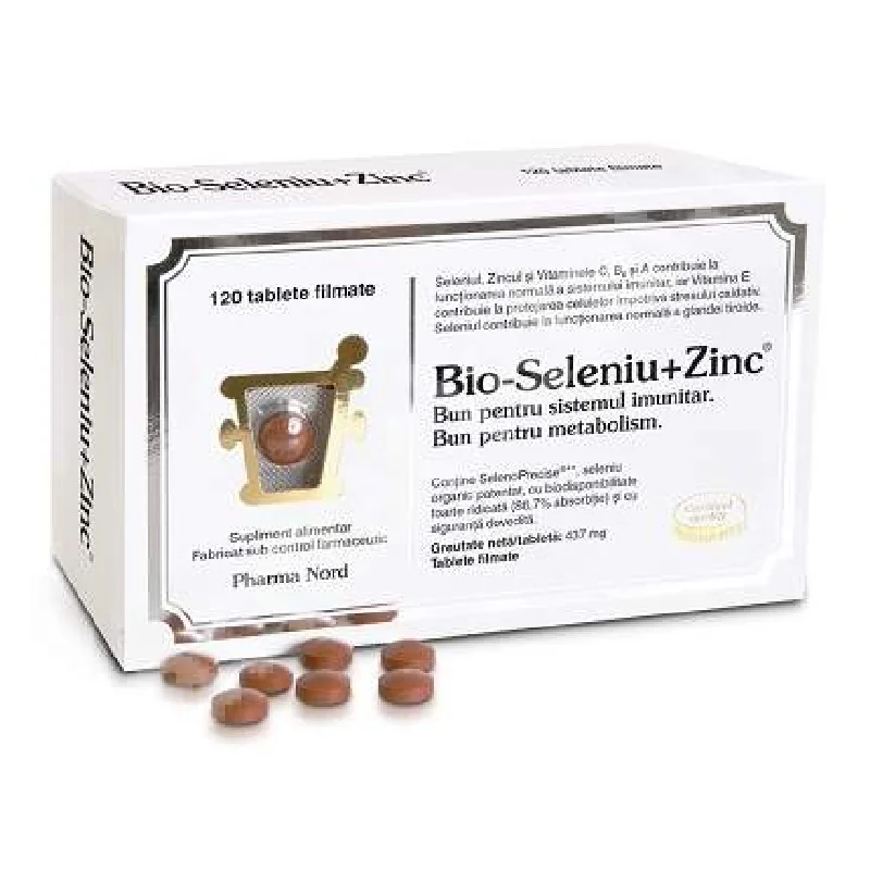 Bio-Seleniu + Zinc, 120 Tablete, Pharma Nord