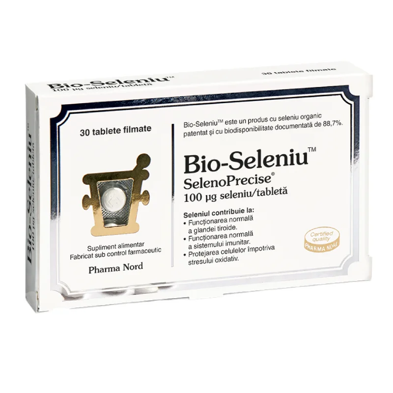 Bio-Seleniu SelenoPrecise, 30 Tablete, Pharma Nord