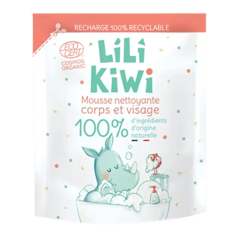 Spuma De Curatare Pentru Fata Si Corp Pentru Copii Rezerva 250 Ml Lilikiwi