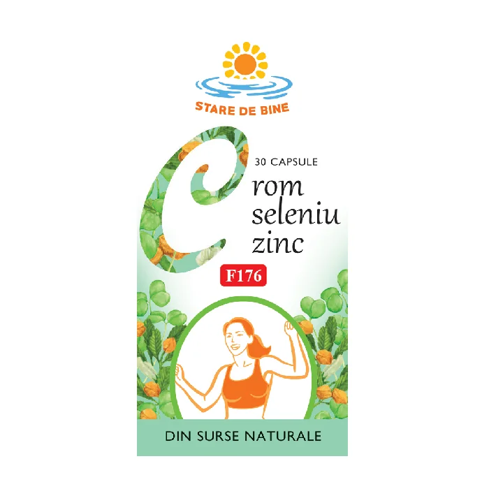 Crom Seleniu Zinc, F176, 30 Capsule, Fares