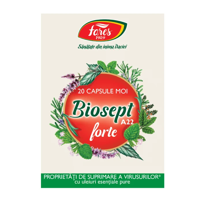 Biosept Forte A22, 20 Capsule Moi