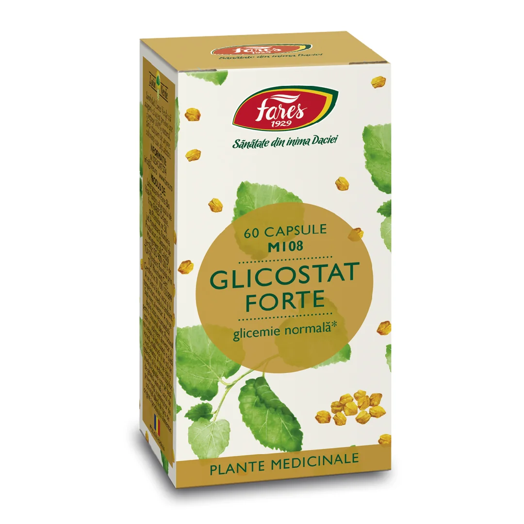 Glicostat Forte M108, 60 Capsule, Fares