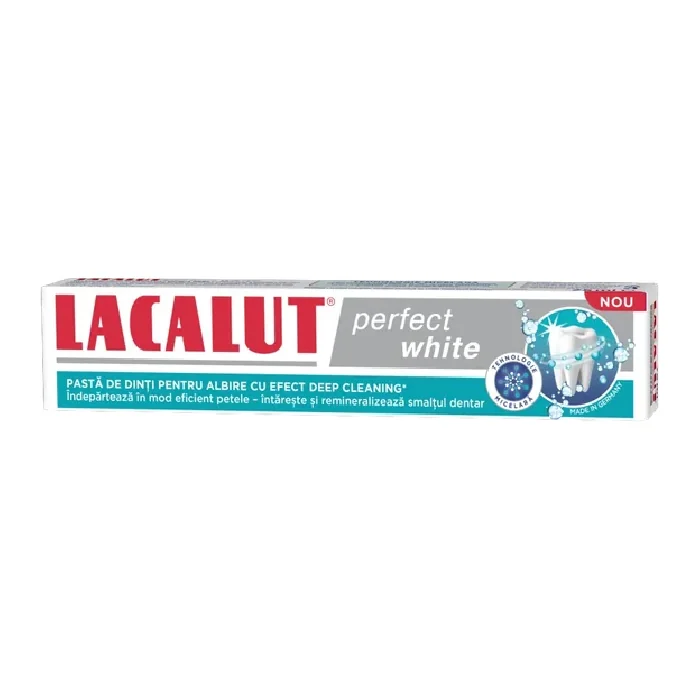 Pasta De Dinti Lacalut Perfect White, 75 Ml, Zdrovit