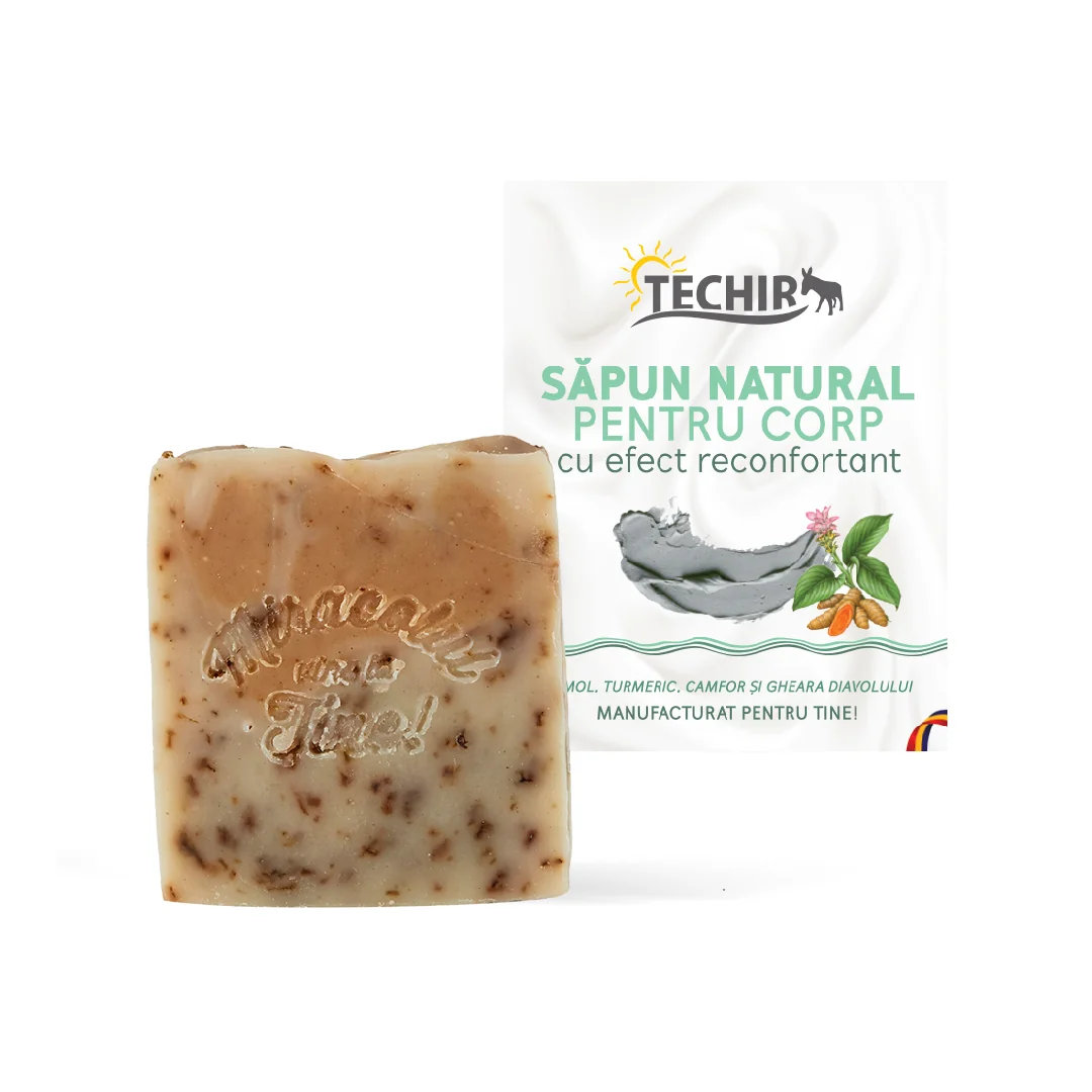 Sapun Natural Pentru Corp Cu Efect Reconfortant, 120 G, Techir