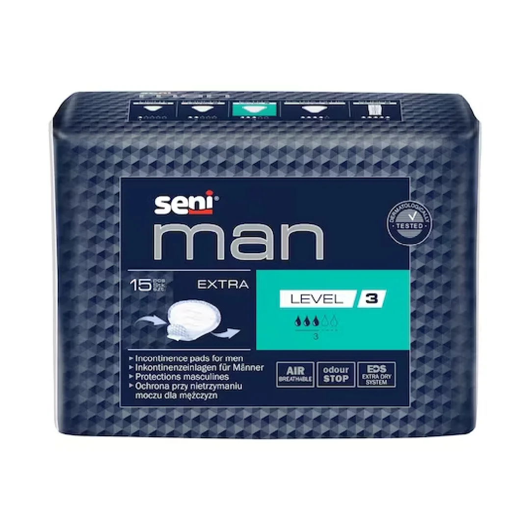 Absorbante Urologice Extra Plus, Man, 15 Bucati, Seni