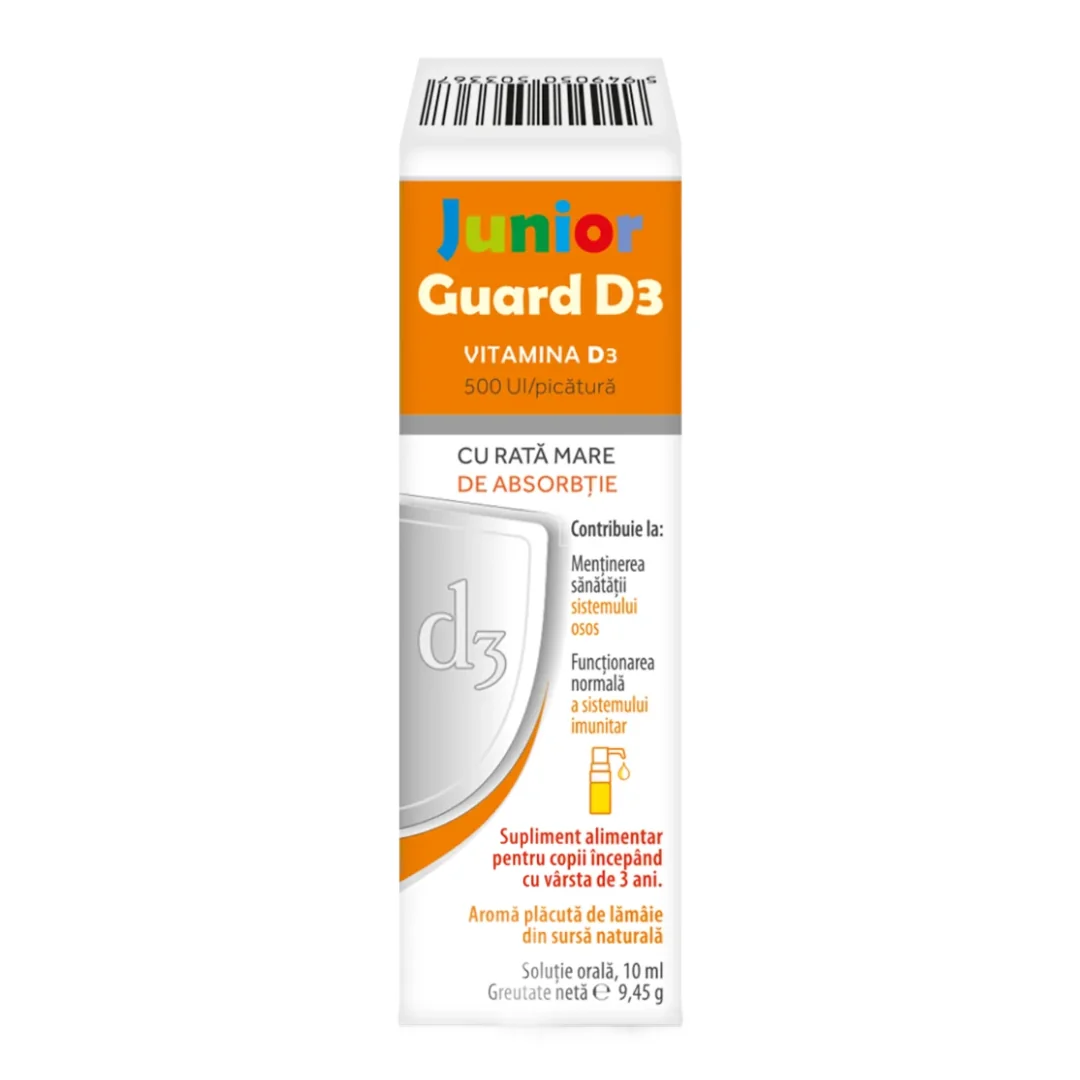Vitamina D3 Junior Guard, 10 Ml, Magna Pharm