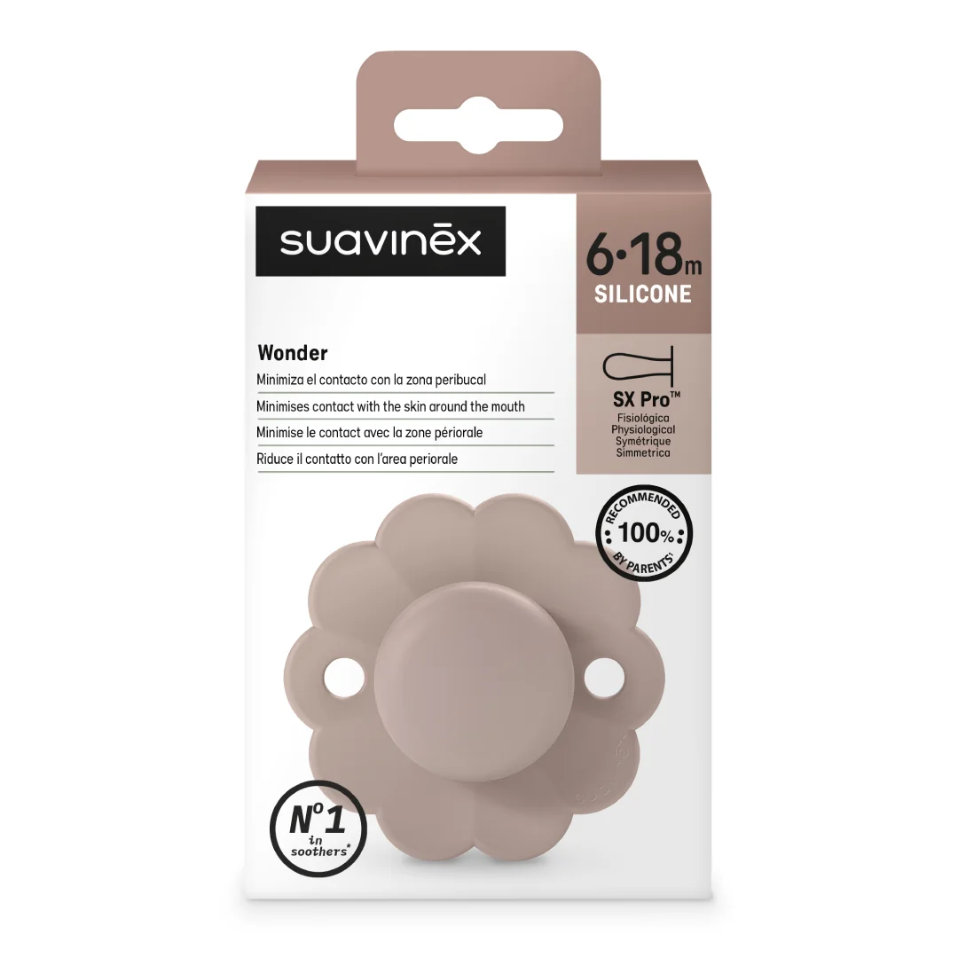 Suzeta Fiziologica Din Silicon Sx Pro Wonder, 0 - 6 Luni, Roz, 1 Bucata, Suavinex