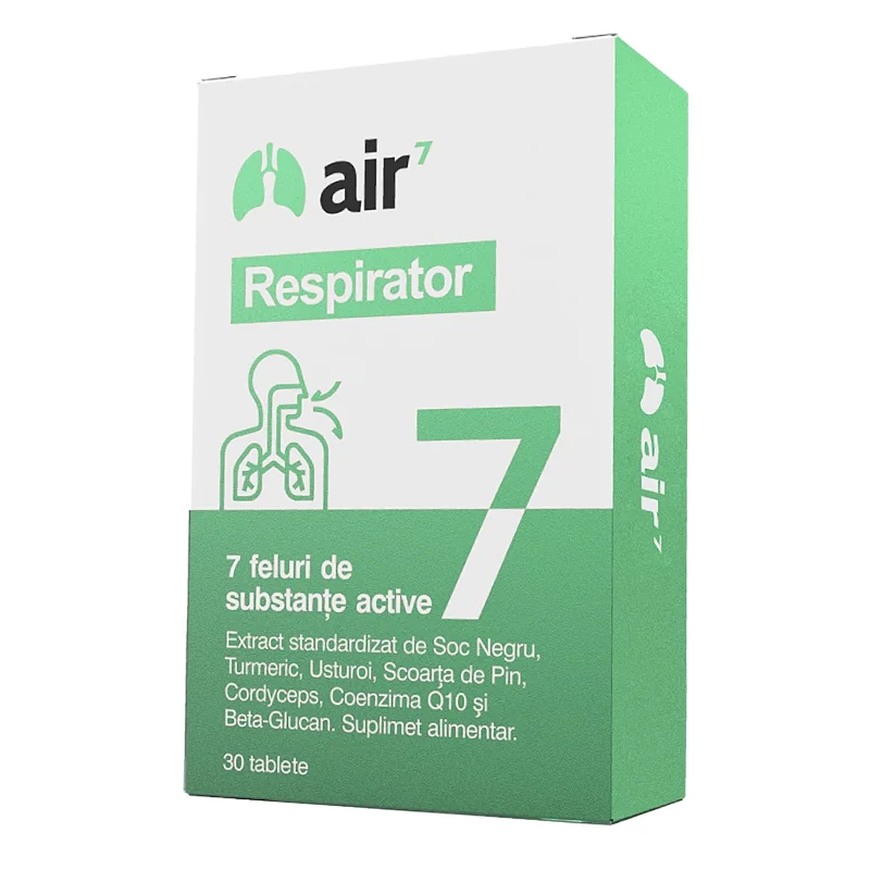 Air 7 Respirator, 30 Tablete, Green Splid