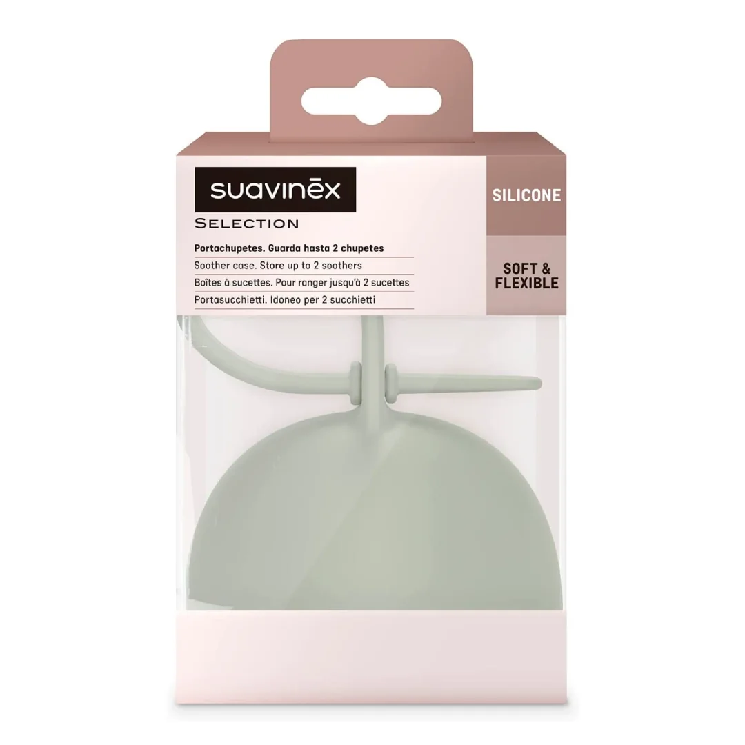Cutie Din Silicon Pentru Suzeta Colour Essence, Verde, Suavinex