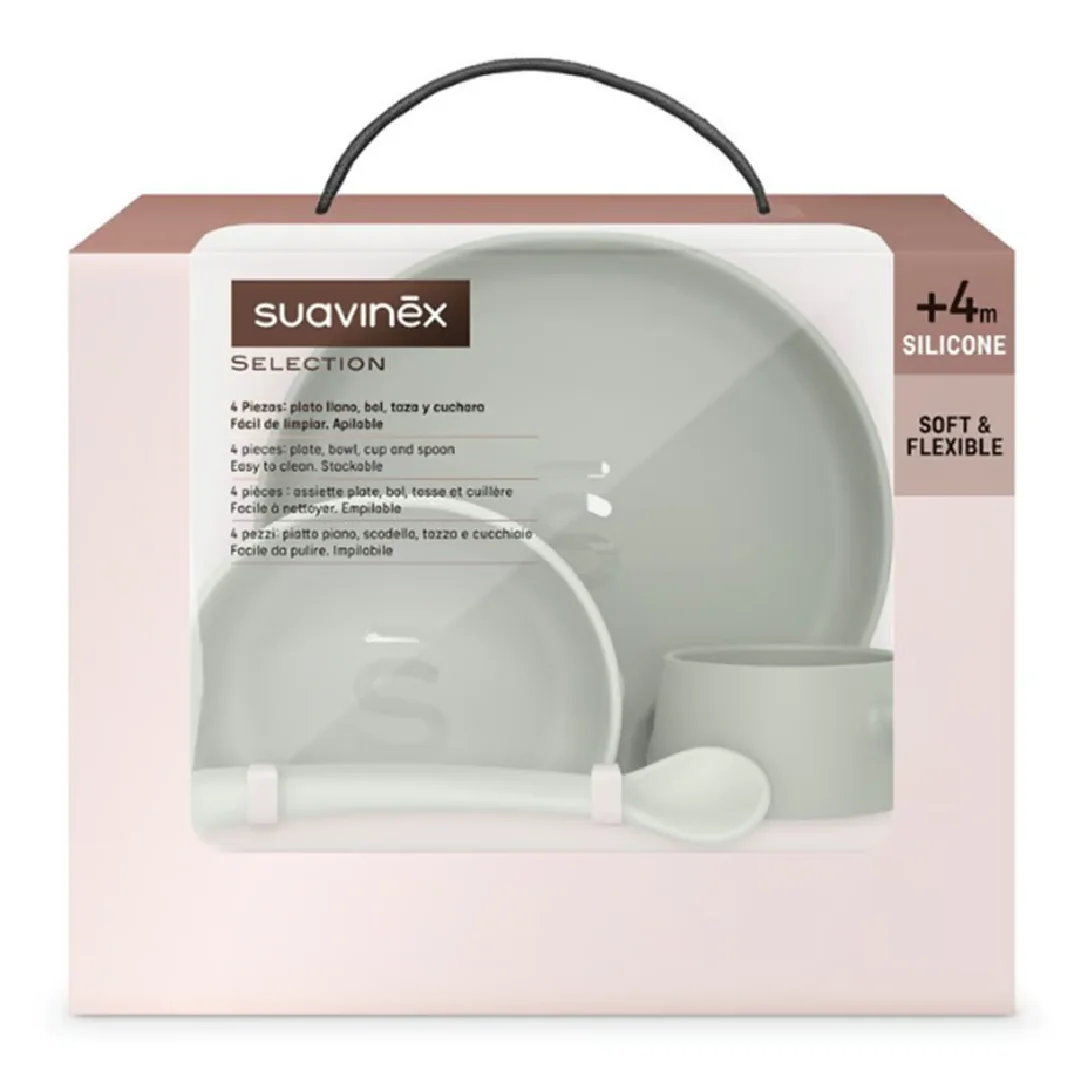 Set Pentru Diversificare Colour Essence, +4 Luni, Roz, Suavinex