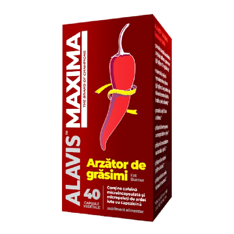 Fat Burner, 40 Capsule Vegetale, Alavis Maxima