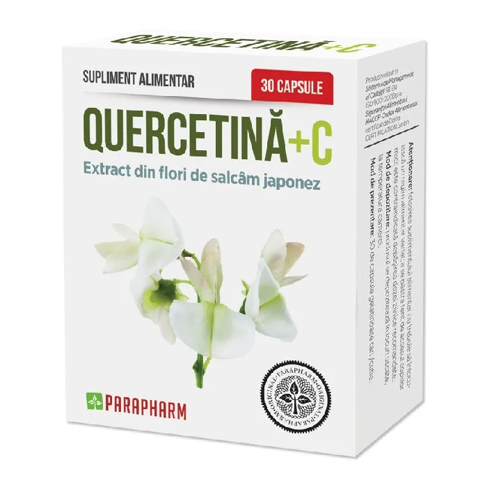 Quercetina + C, 30 Capsule, Parapharm