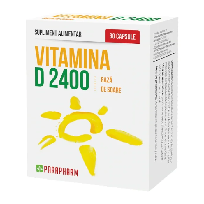 Vitamina D 2400, 30 Capsule, Parapharm