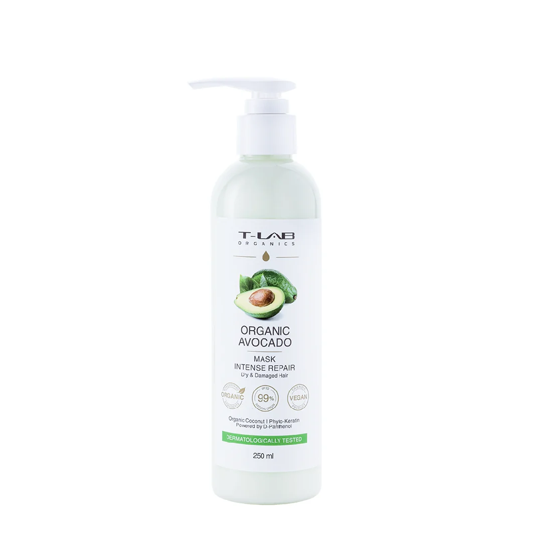 Masca Reparare Intensă Organic Avocado, 250Ml, T-Lab Professional