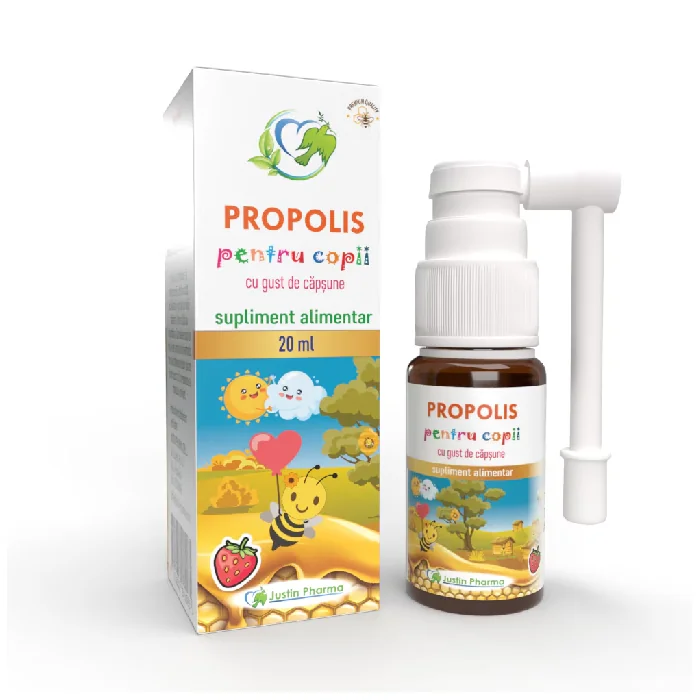 Propolis Pentru Copii 20 Ml, Spray Gat, Justin Pharma