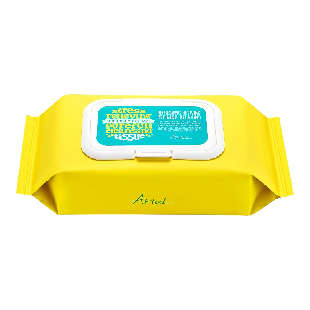 Servetele De Curatare A Tenului Stress Relieving, 80 Bucati, ARIUL