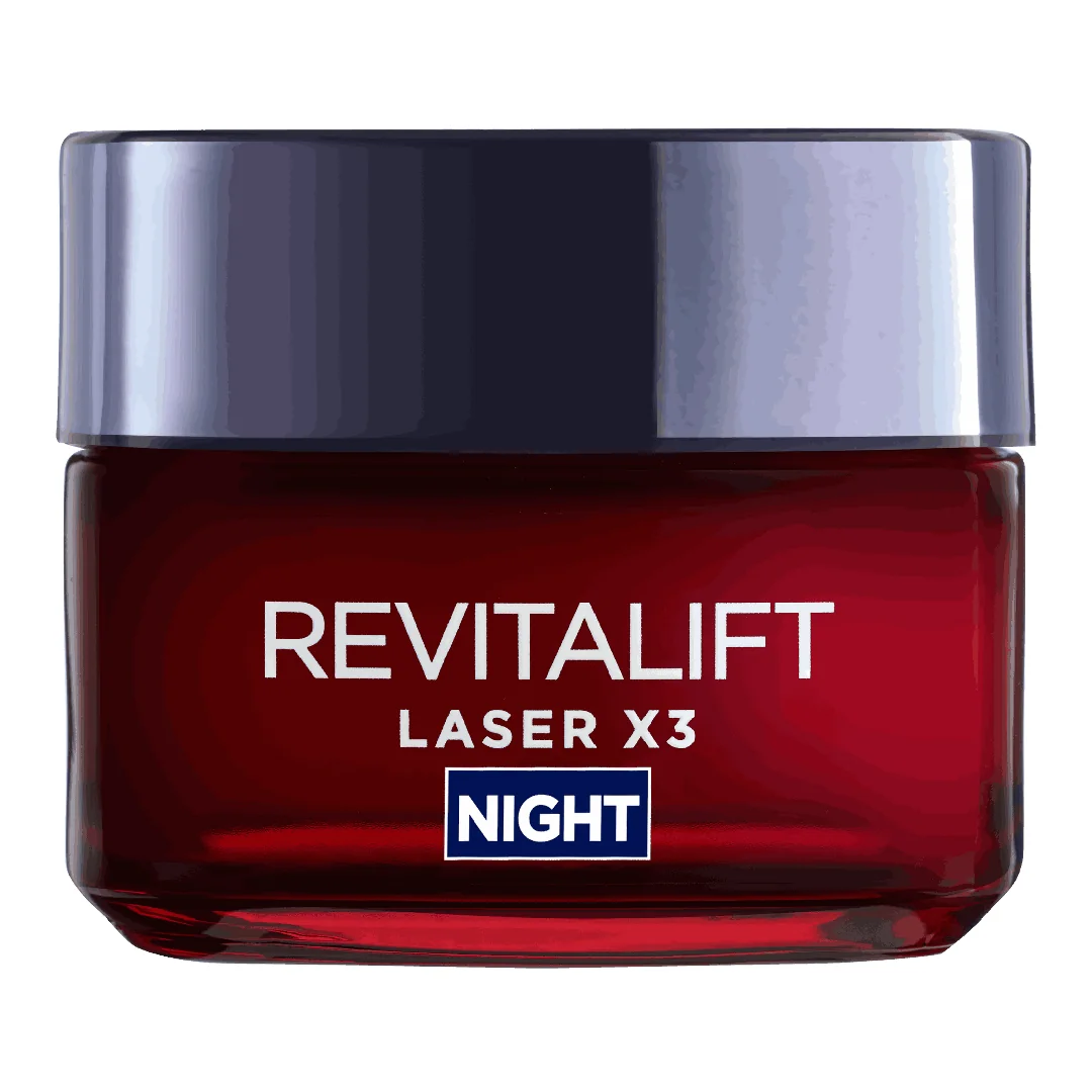Crema Antirid De Noapte Cu Tripla Actiune Revitalift Laser X3, 50 Ml, LOreal