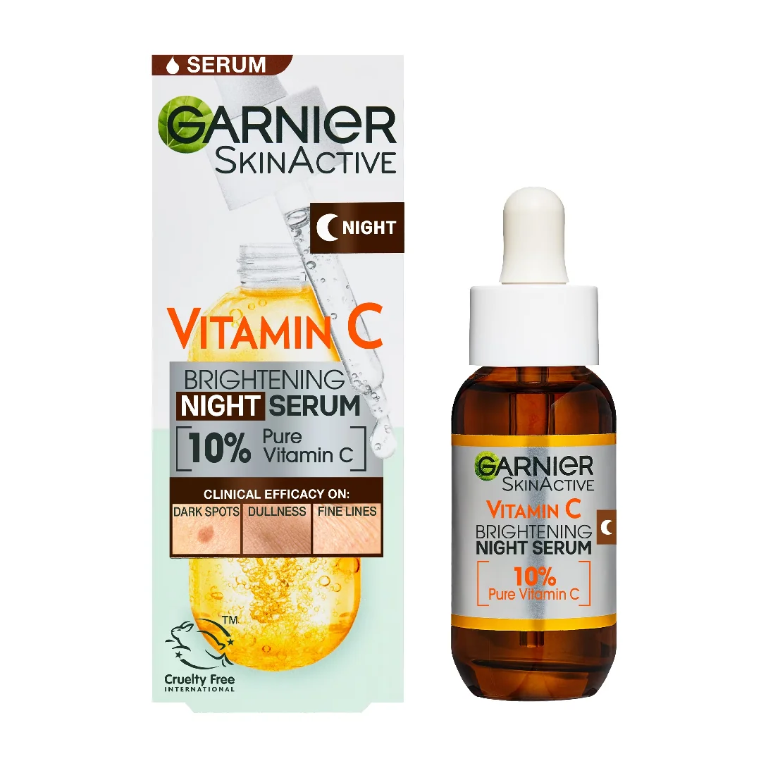 Serum De Noapte Cu Vitamina C Pura Skin Naturals, 30 Ml, Garnier