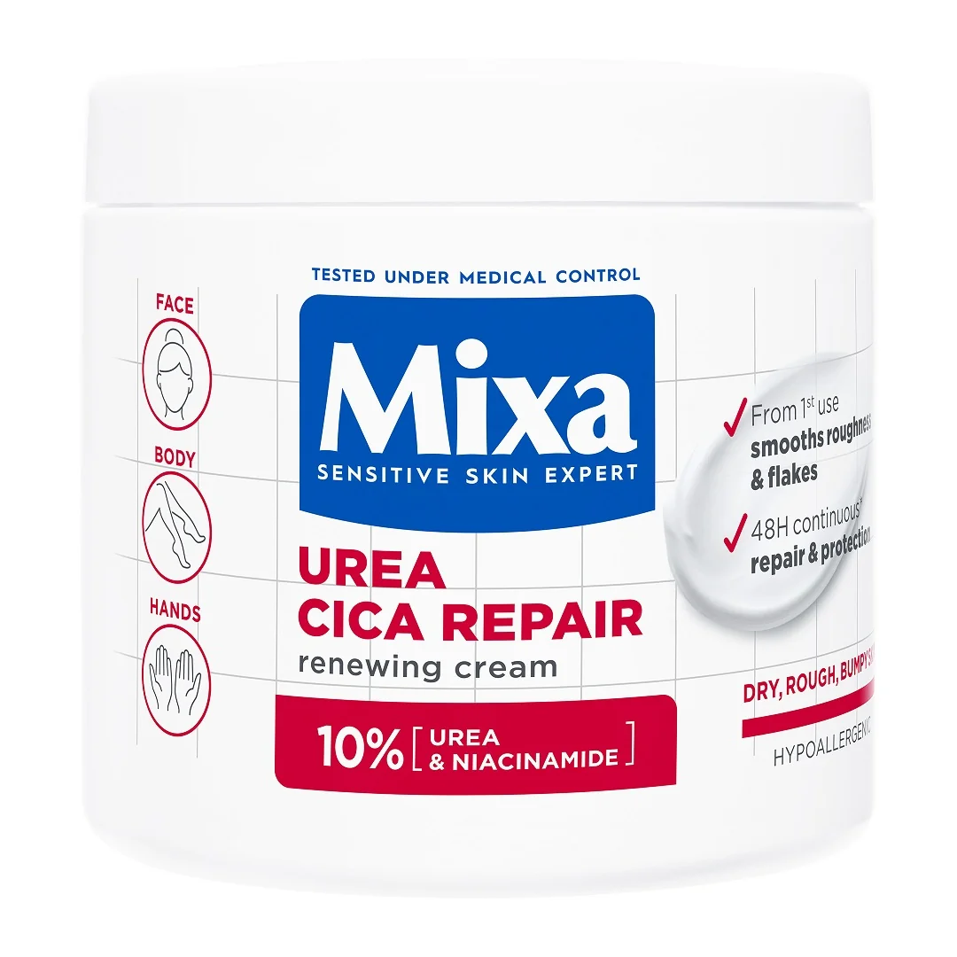 Crema Cu Efect Regenerator Pentru Fata Si Corp Urea Cica Repair, 400 Ml, Mixa