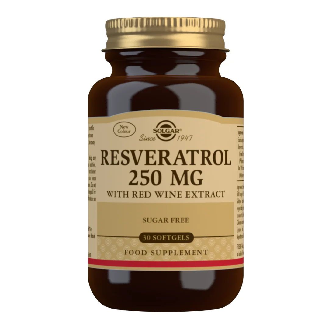 Resveratrol 250mg Cu Extract De Vin Rosu, Solgar