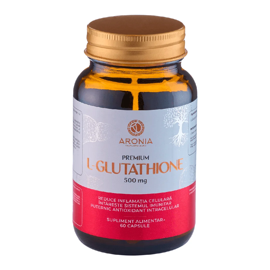 Premium L-Glutathione 500Mg, 60 Capsule, Aronia Charlottenburg