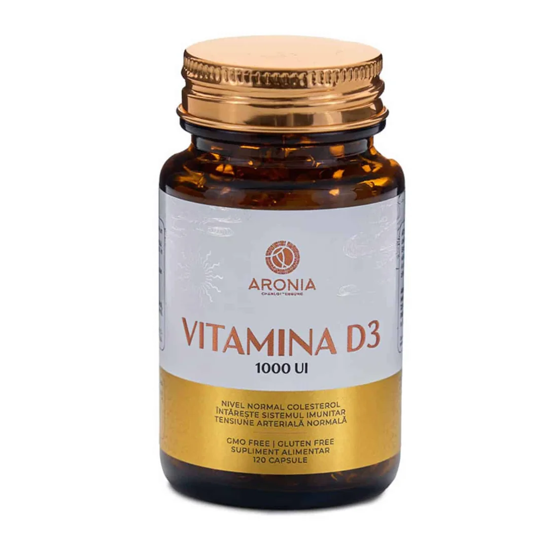 Vitamina D3 1000UI, 120 Capsule, Aronia Charlottenburg