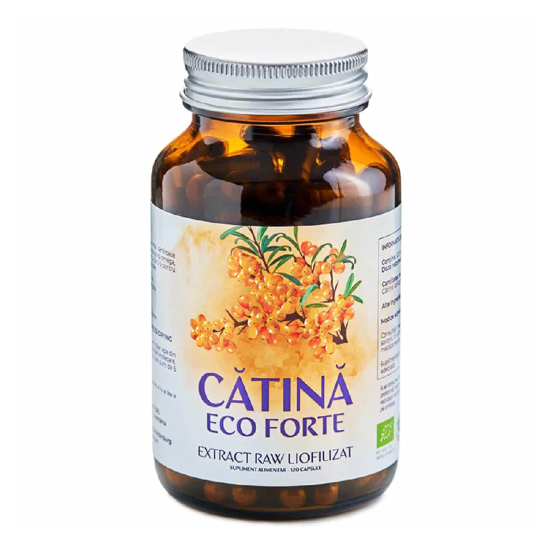 Catina Forte Extract Raw Liofilizat, 120 Capsule Vegetale, Aronia Charlottenburg