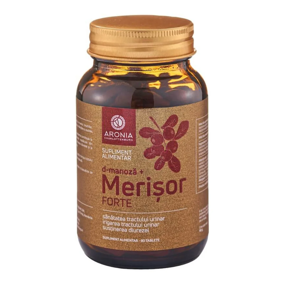Merișor Forte Cu D-Manoza, 90 Tablete, Aronia Charlottenburg