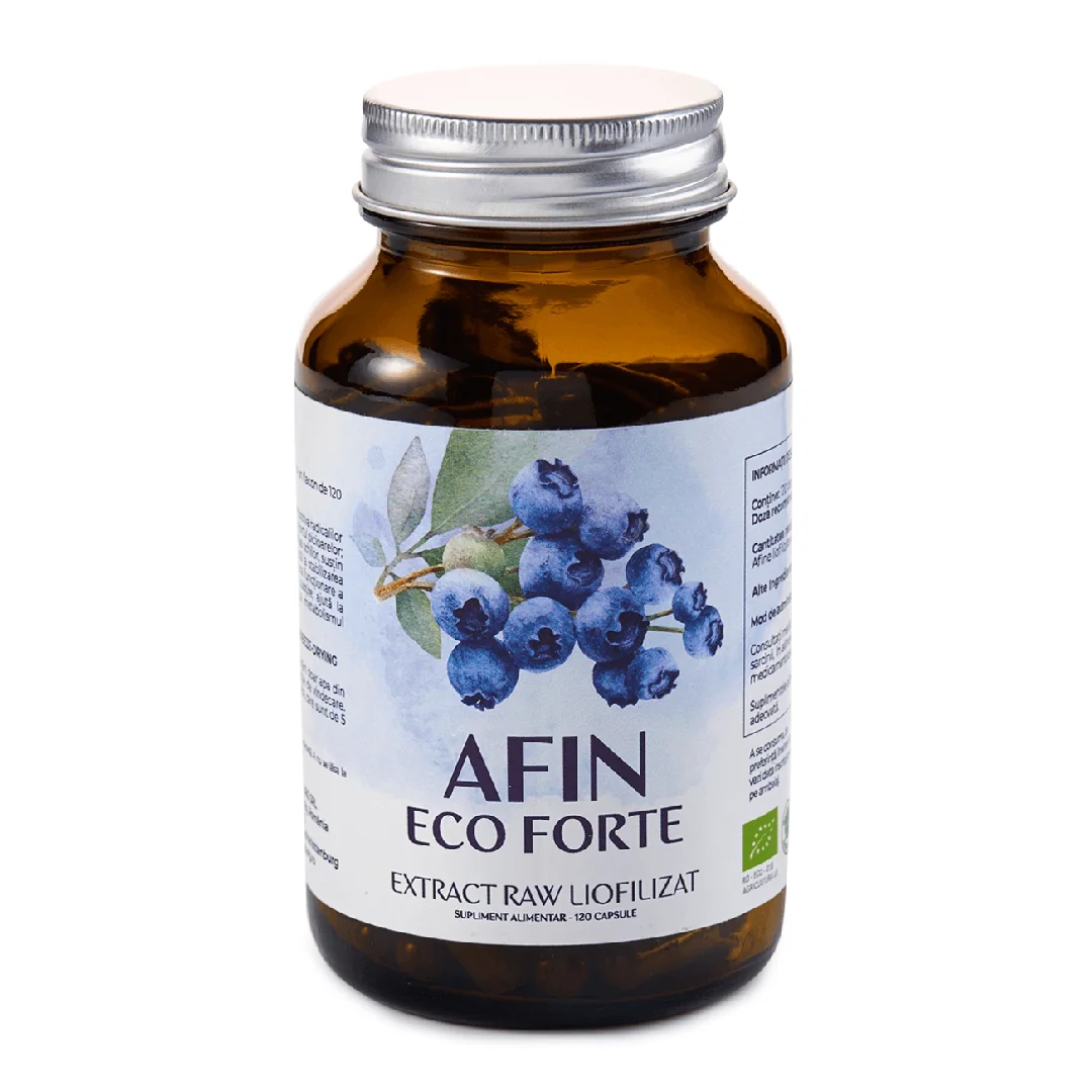Afin Forte Extract Raw Liofilizat, 120 Capsule, Aronia Charlottenburg