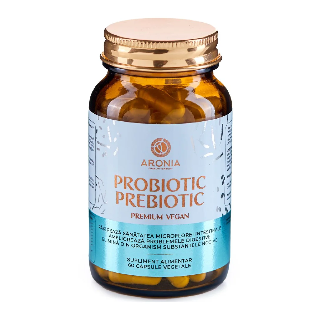 Probiotic Prebiotic Premium Vegan, 60 Capsule, Aronia Charlottenburg