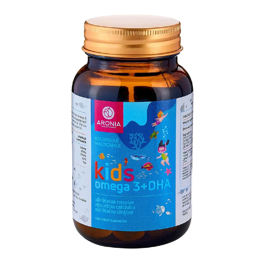 Kids Omega 3 + DHA, 60 Capsule, Aronia Charlottenburg