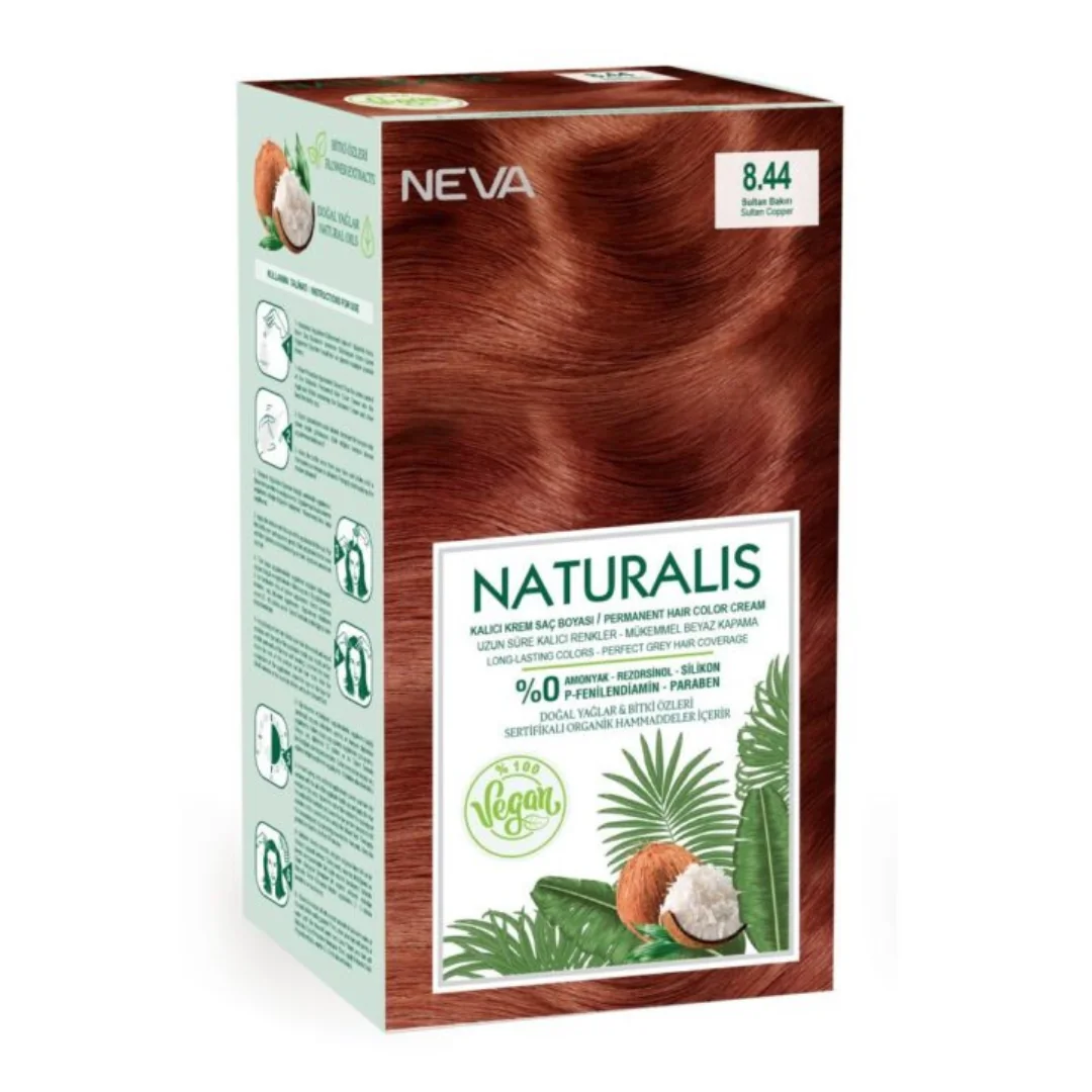 Vopsea De Par Aramiu Roscat, 8.44 Naturalis, 150 Ml, Neva