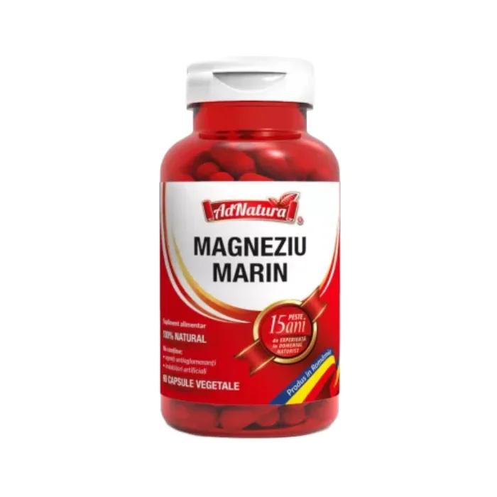 Magneziu Marin, 60 Capsule, Adnatura