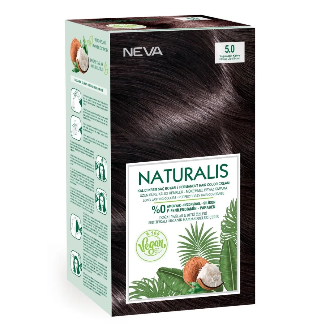 Vopsea De Par Saten Deschis 5.0 Naturalis 150 Ml Neva