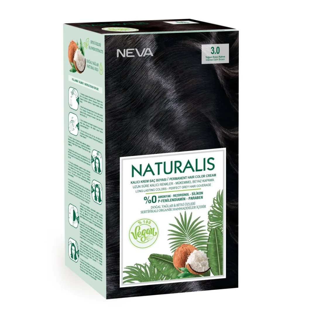 Vopsea De Par Saten Inchis, 3.0 Naturalis, 150 Ml, Neva