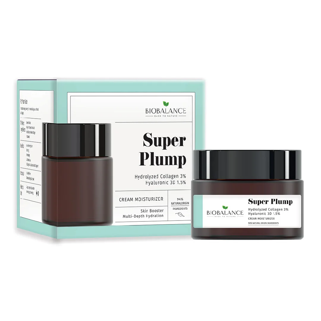 Crema Antirid Cu Colagen Hidrolizat 3% + Acid Hialuronic 3D 1.5%, Super Plump, 50 Ml, Bio Balance