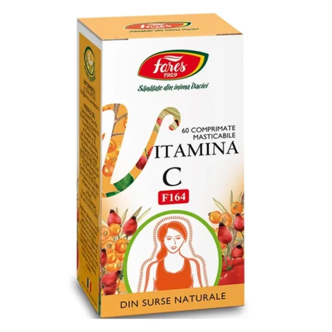 Vitamina C, 60 Comprimate Masticabile, Fares