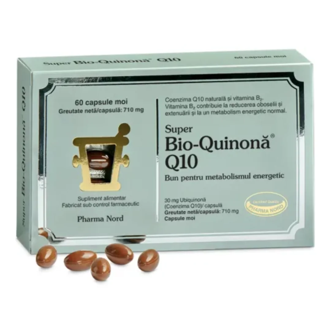 Super Bio-Quinona Q10, 30 Mg, 60 Capsule, Pharma Nord