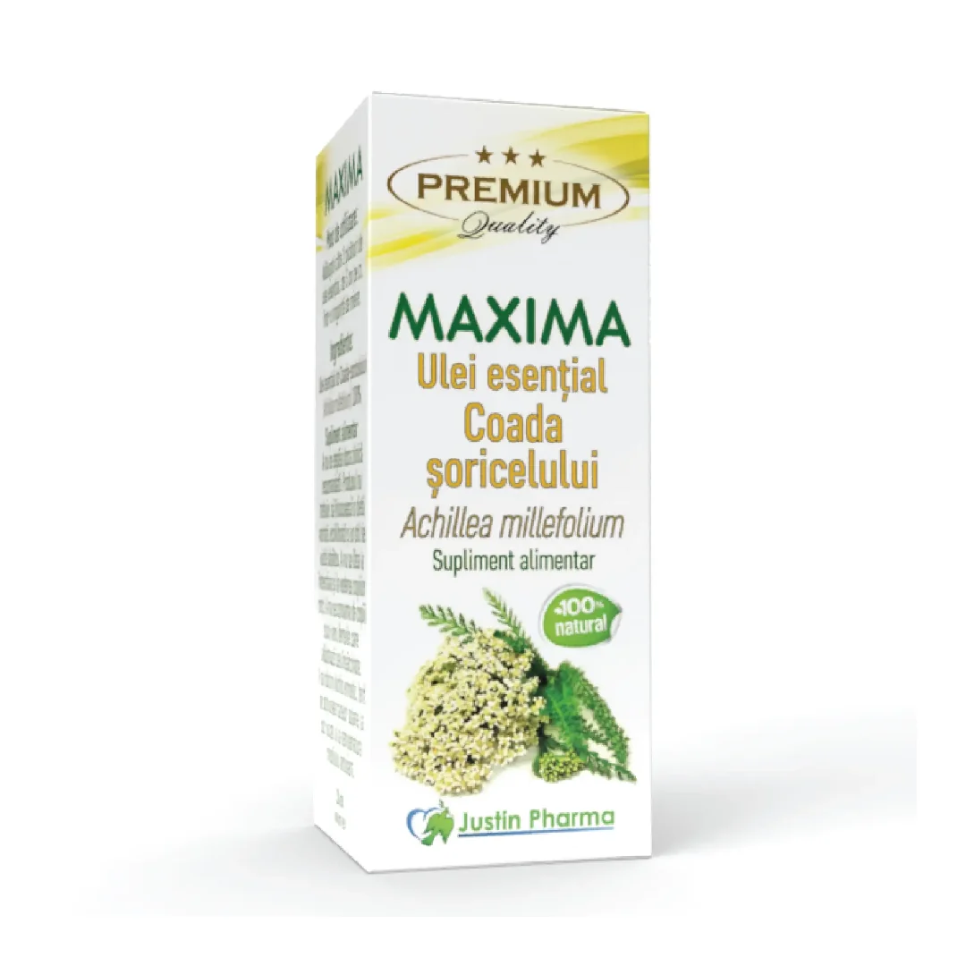 Ulei Esențial De Coada Șoricelului Maxima, Uz Intern, 10 Ml, Justin Pharma