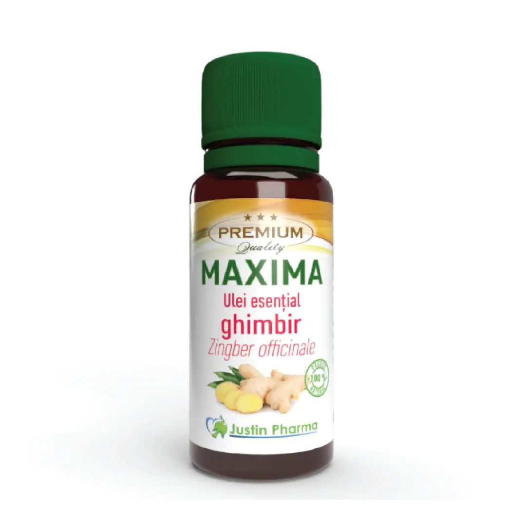 Ulei Esential Ghimbir Maxima, Uz Extern, 10 Ml, Justin Pharma