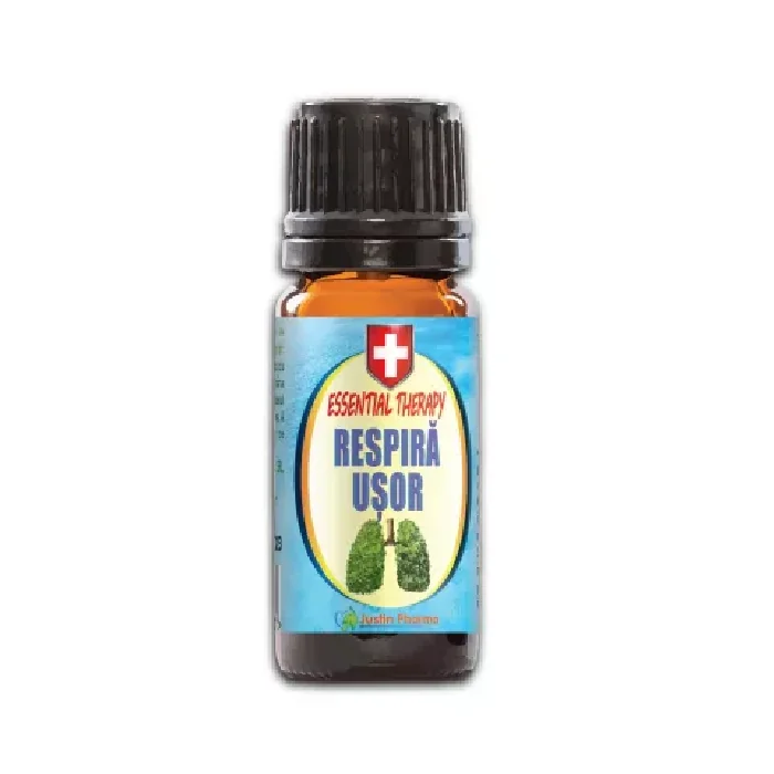 Ulei Esential Respira Usor Therapy, 10 Ml, Justin Pharma