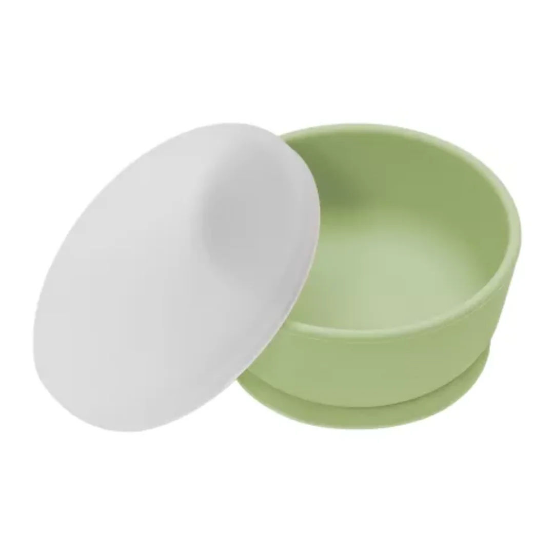 Bol Din Silicon, 6 Luni+, Raw Green, Appekids