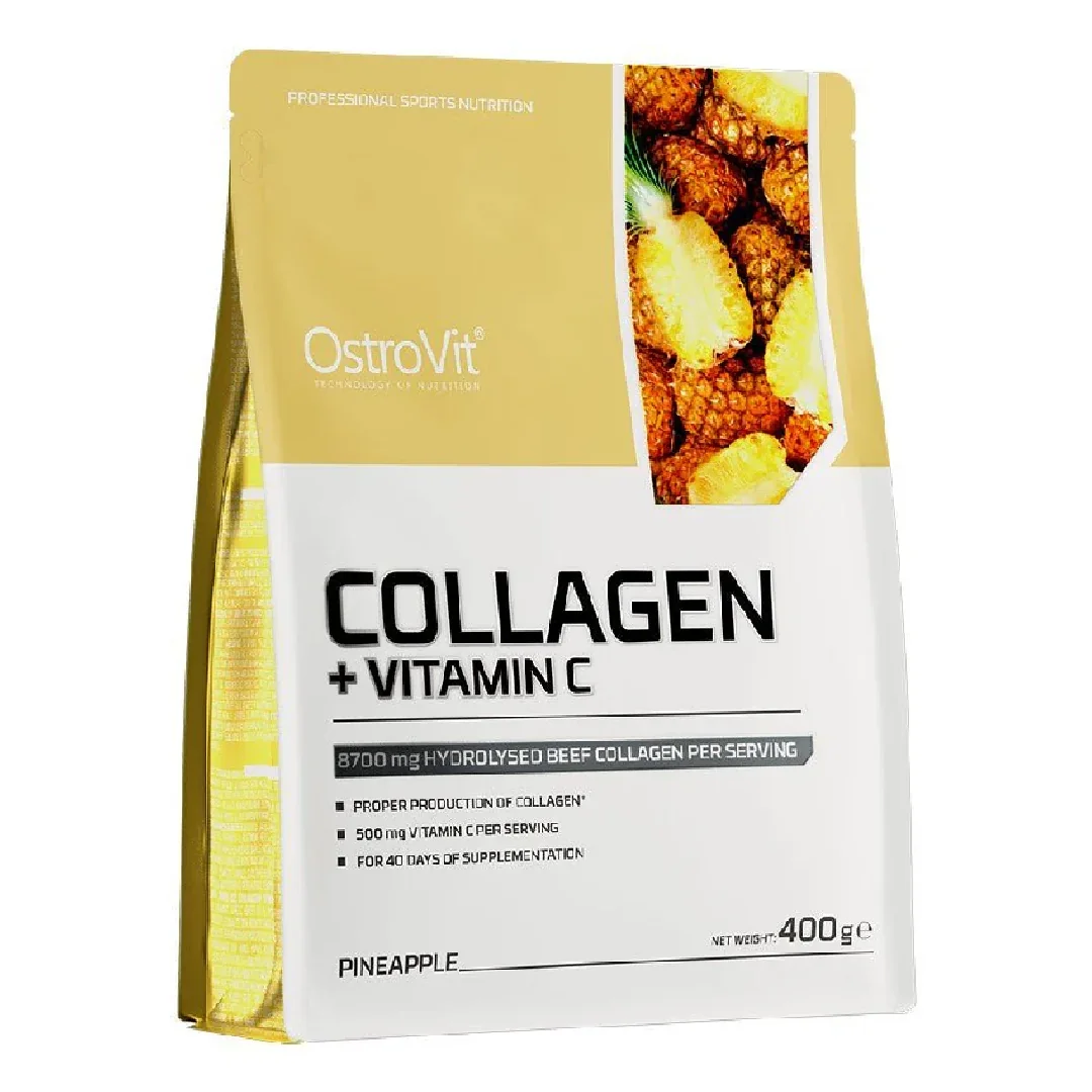 Colagen Cu Vitamina C, Aroma De Ananas, 400g, OstroVit