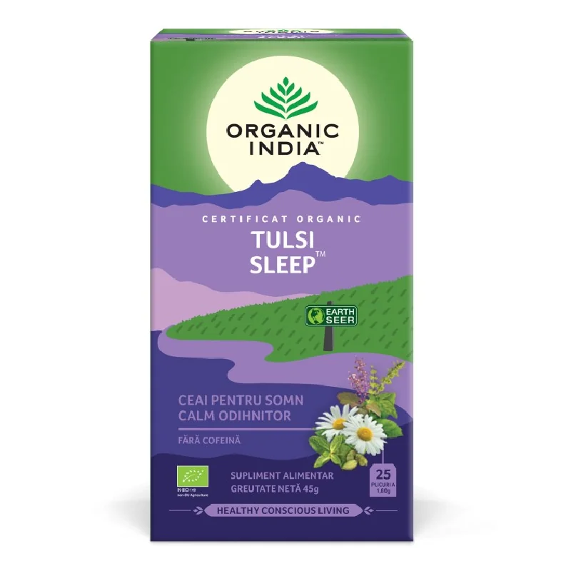 Ceai Bio Tulsi Sleep, 25 Plicuri, Organic India