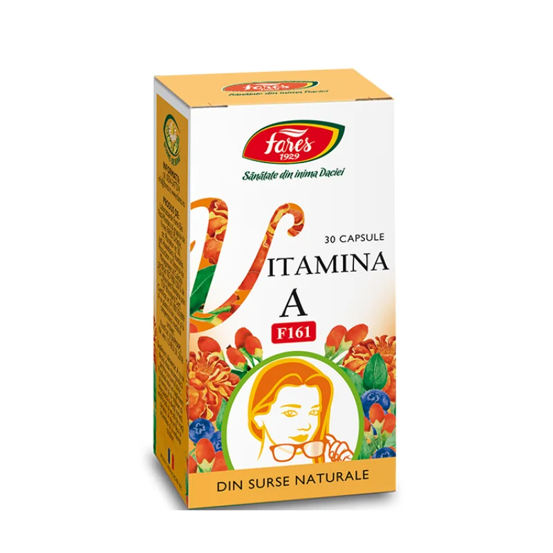 Vitamina A Naturala, 30 Caps, Fares