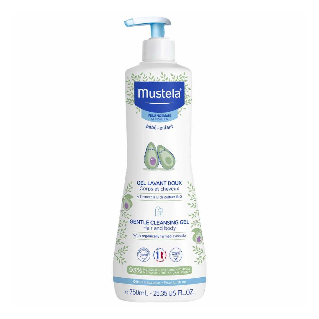 Gel De Curățare Păr Și Corp, 750 Ml, Mustela