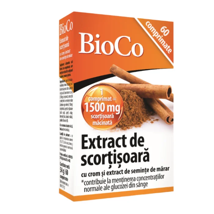 Extract De Scorțișoară, 60 Comprimate, BioCo