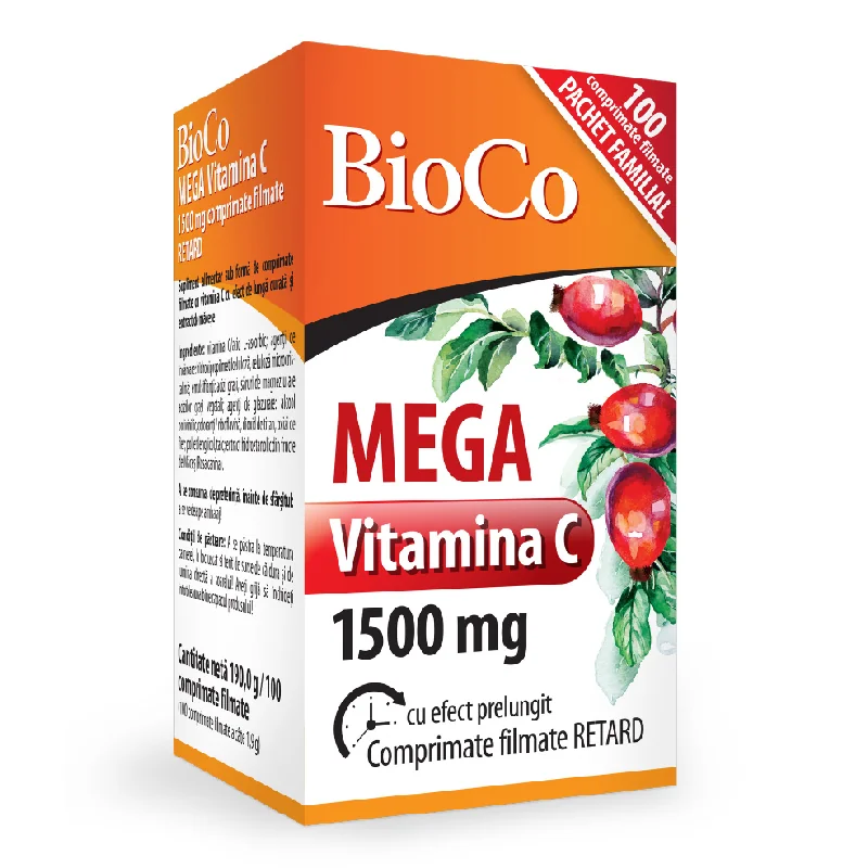 Mega Vitamina C, 100 Comprimate, BioCo