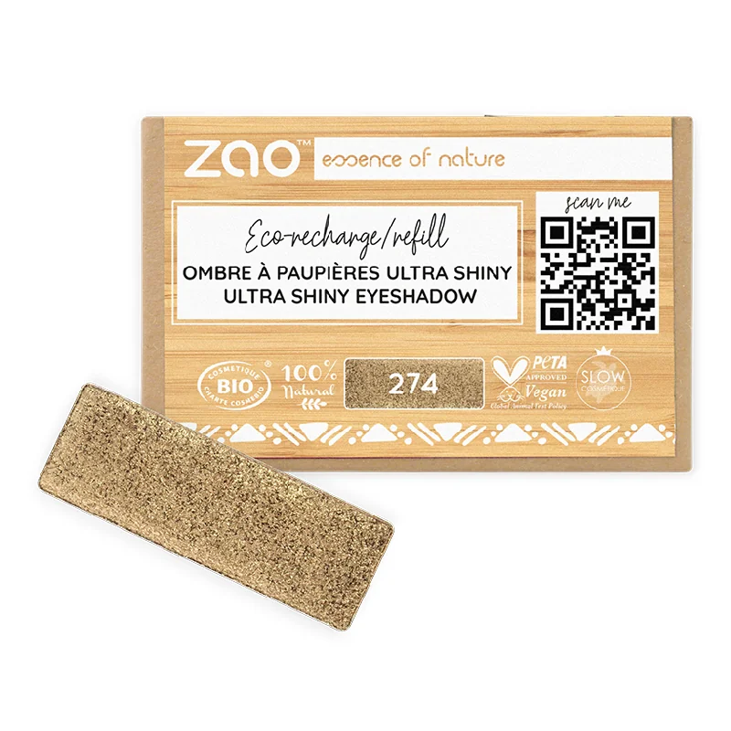 Fard De Pleoape, Ultra Shiny, 274 Brown Bronze, Zao