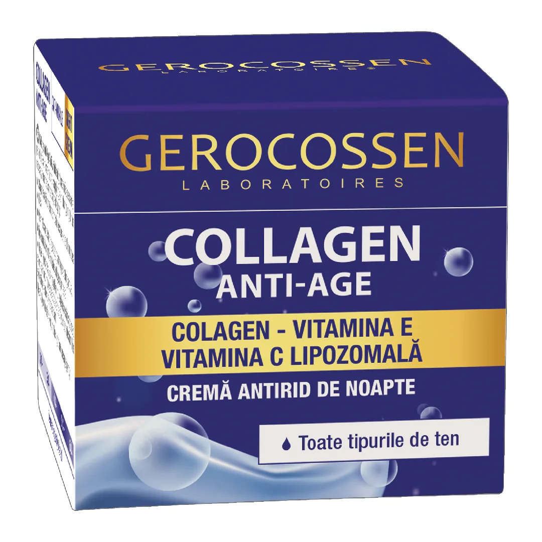Crema Antirid De Noapte Collagen Anti-Age, 50Ml, Gerocossen